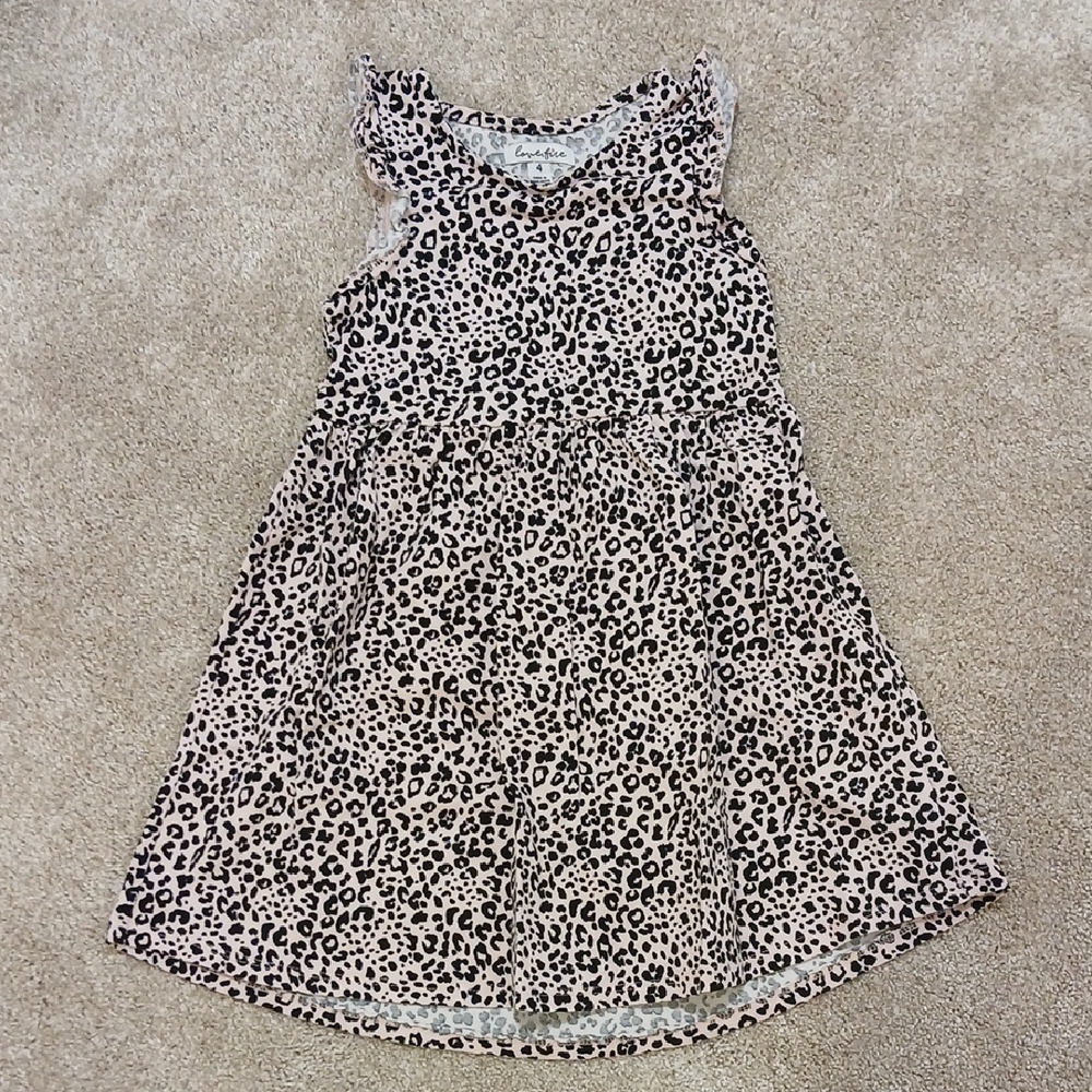 Little Girl Leopard Print Dress